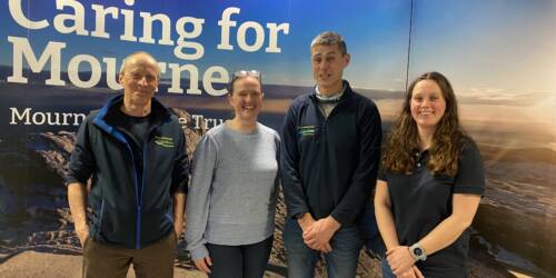 Volunteers with Emma Thompson