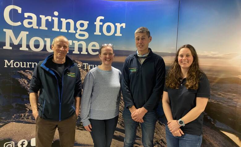 Volunteers with Emma Thompson